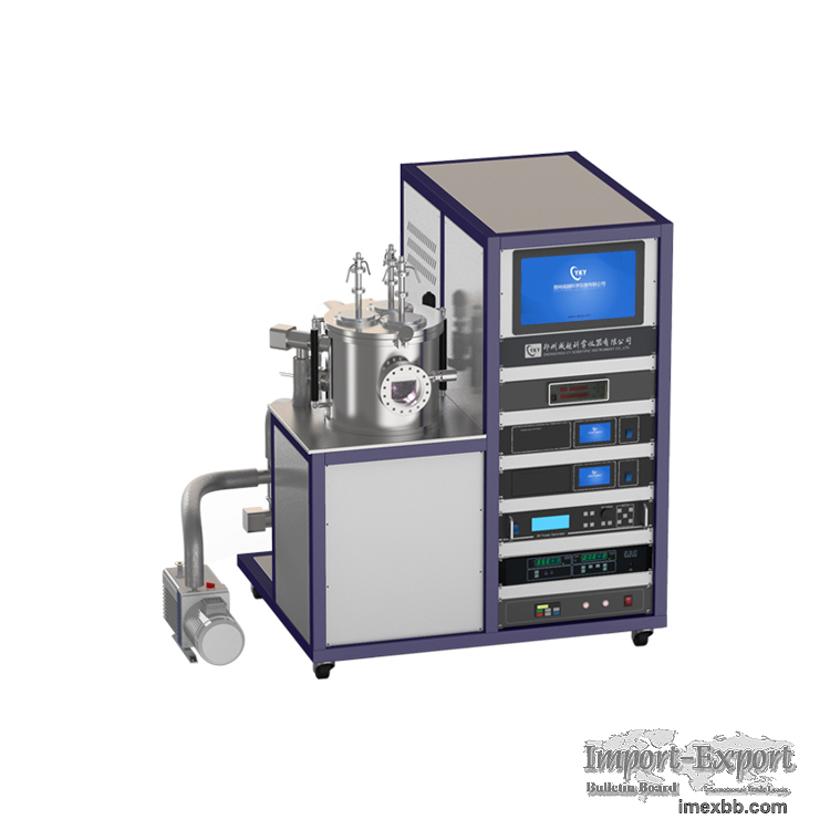 lab dc rf magnetron three gun co-sputtering coating machine