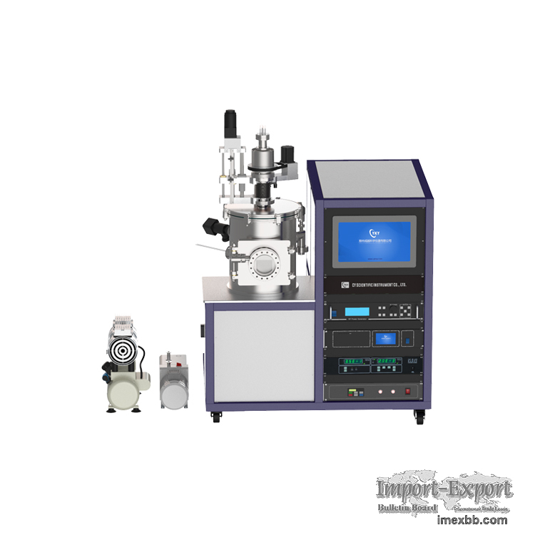 bottom target type dc rf magnetron 2-gun co-sputtering machine