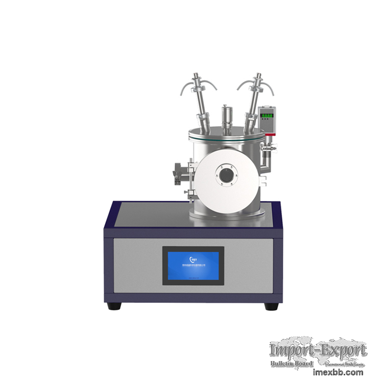 desktop double target DC magnetron sputter coating machine