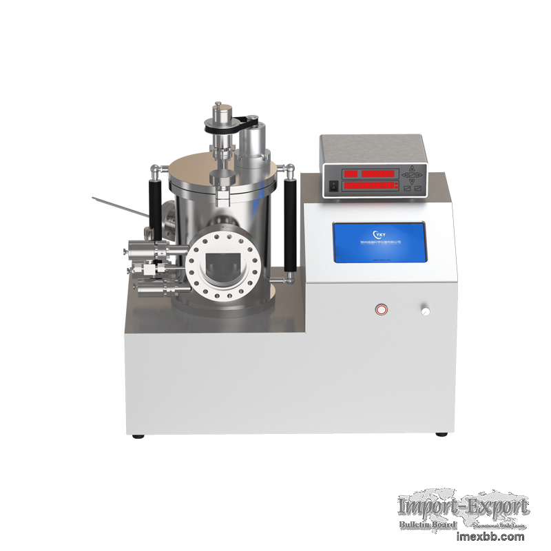 high vacuum evaporation coater with two sources