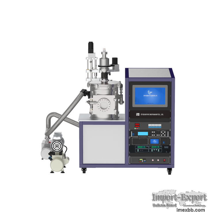thermal evaporation and magnetron dual gun sputter coating machine