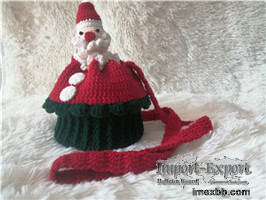 sante claus hand crochet  shoulder bag