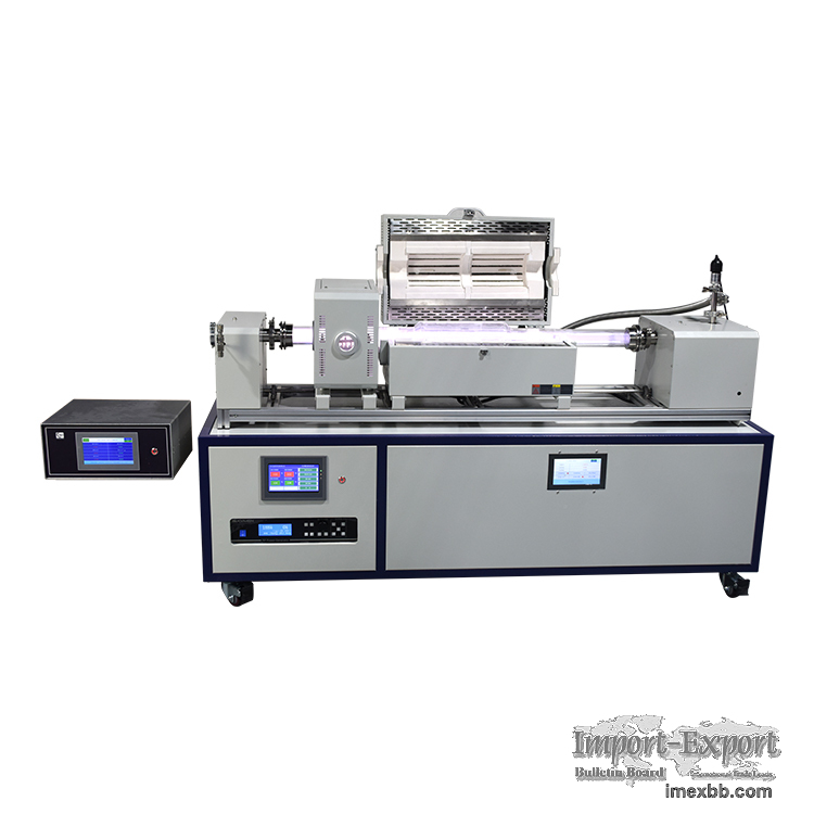 dual zone rotary vacuum RF plasma CVD reactor with MFC
