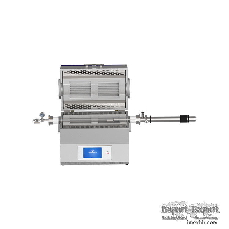 dual temperature zone tube furnace with magnetic push rod