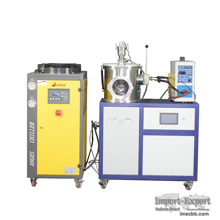 2000℃ 25KW small vacuum induction melting furnace with φ30*85mm crucible