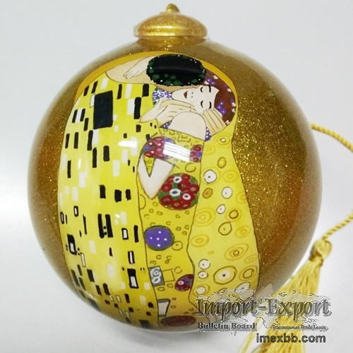 Inside Painted Glass Christmas Ball