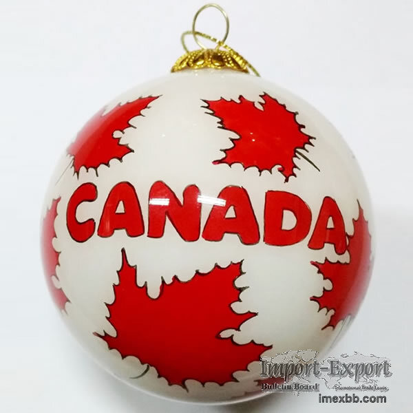 Hand Inside Painted Glass Baubles