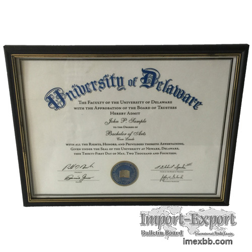 Graduation Certificate Frame