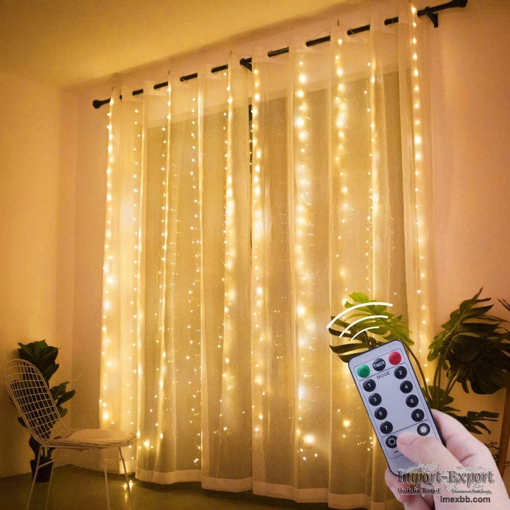Curtain Lights USB Powered Fairy Lights for Party Bedroom Wall 8 Lighting M