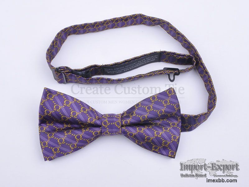 Custom pre tied bowtie  bow tie set 