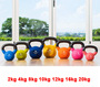 Home Gym Fitness & Weight Training 8kg Cast Iron kettlebell Weight