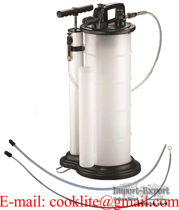 Manuell / trykkluftdrevet oljesuger sugepumpe vakumpumpe 9 liter