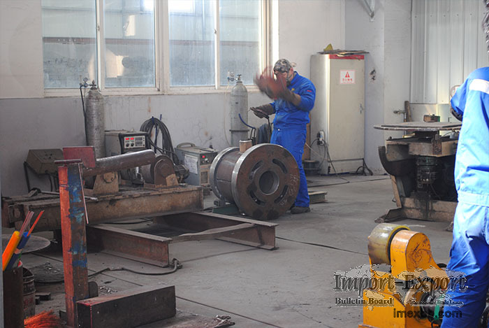 Riveting and welding structural parts-pump parts