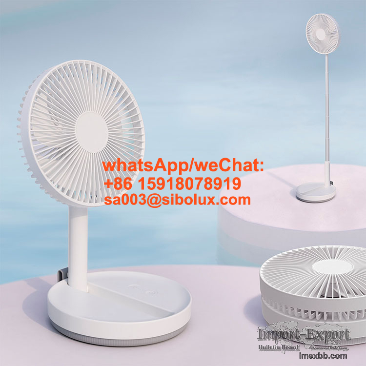 mini portable USB Fast Charging Stand Rechargeable Fold Telescopic fan 