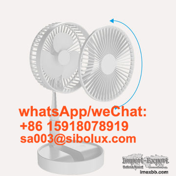 plastic Type C USB Rechargeable mini portable Fold Telescopic fan 