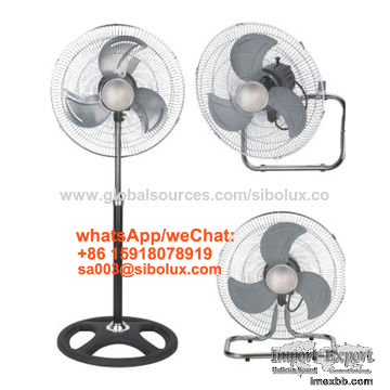 18 inch 3in1 electric industrial pedestal fan/ wall fan/stand fan/floor fan