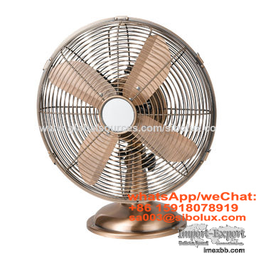 12 inch vintage desk fan with Aluminum blades