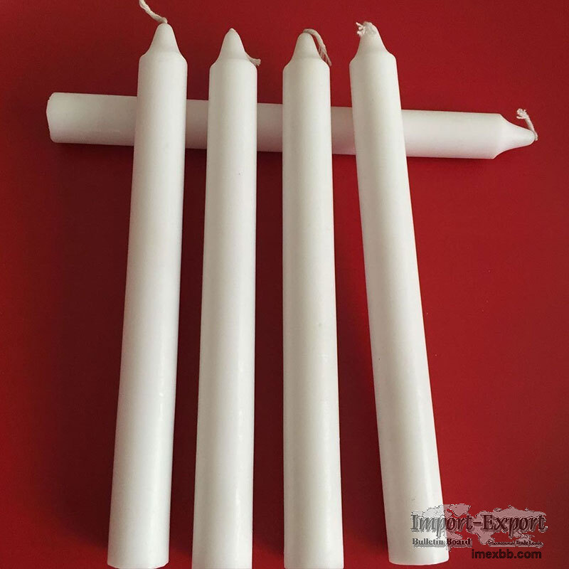 China Making Paraffin Wax White Candle for Household