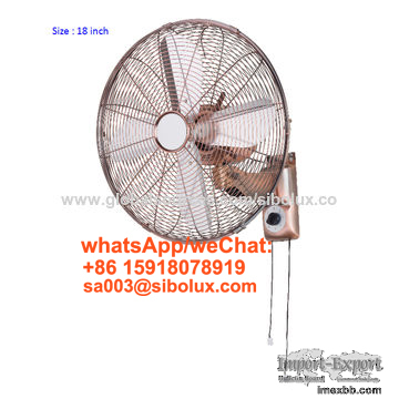 electric 18 inch deluex metal vintage wall fan