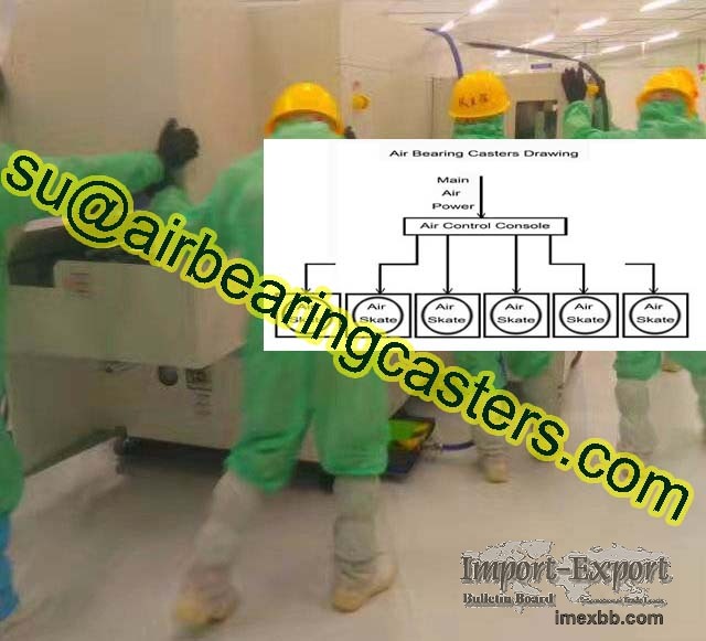 Air casters make it easy to move heavy machines without damaging floors