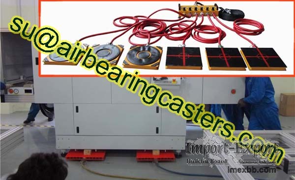 Air caster rigging systems are ideal for moving massive
