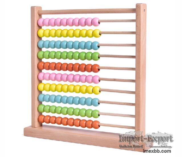Wooden rainbow abacus frame(3501402)