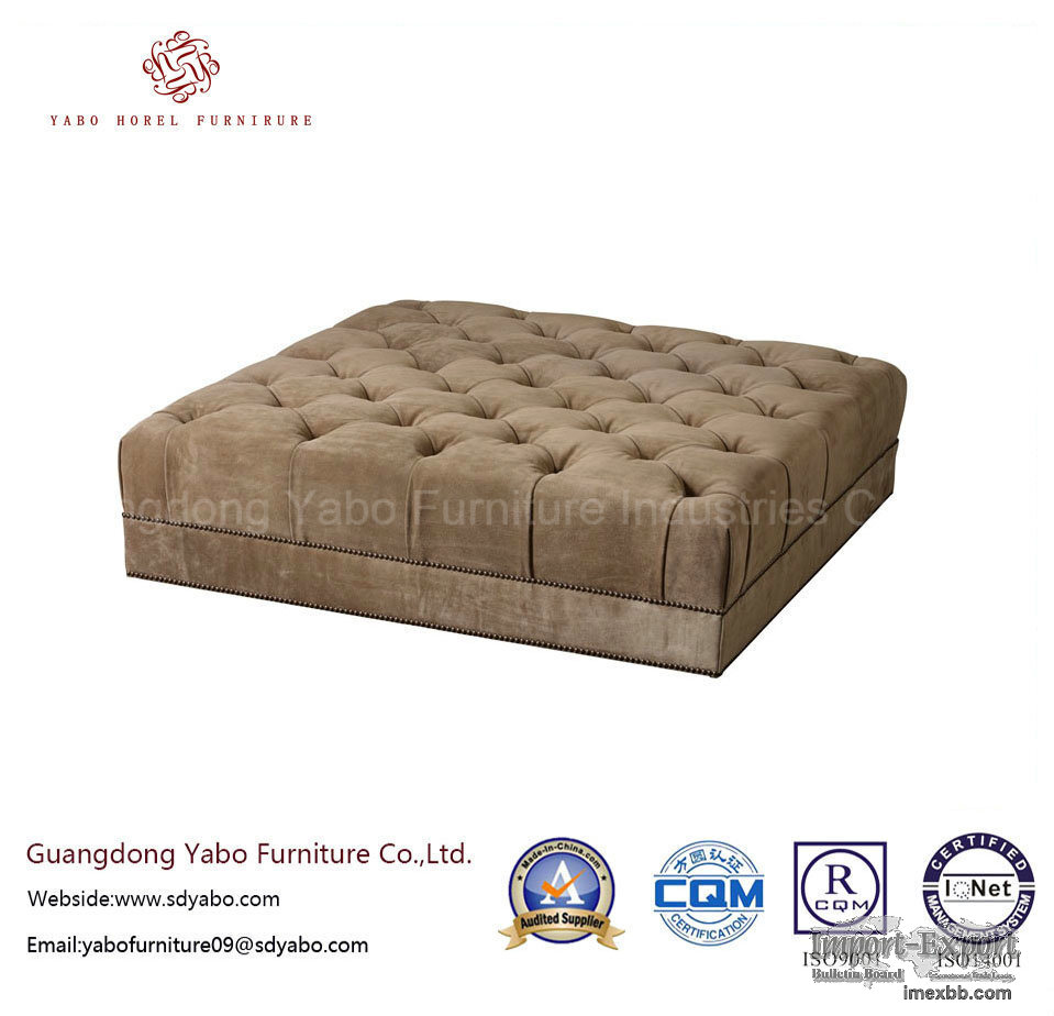 5 Star Hotel Furniture for Square Leisure Sofa Ottoman (6312O-1)
