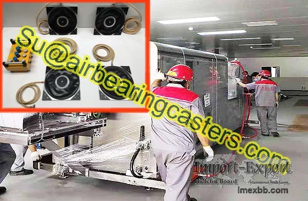 Air Bearing and Caster Equipment for moving large machinery 