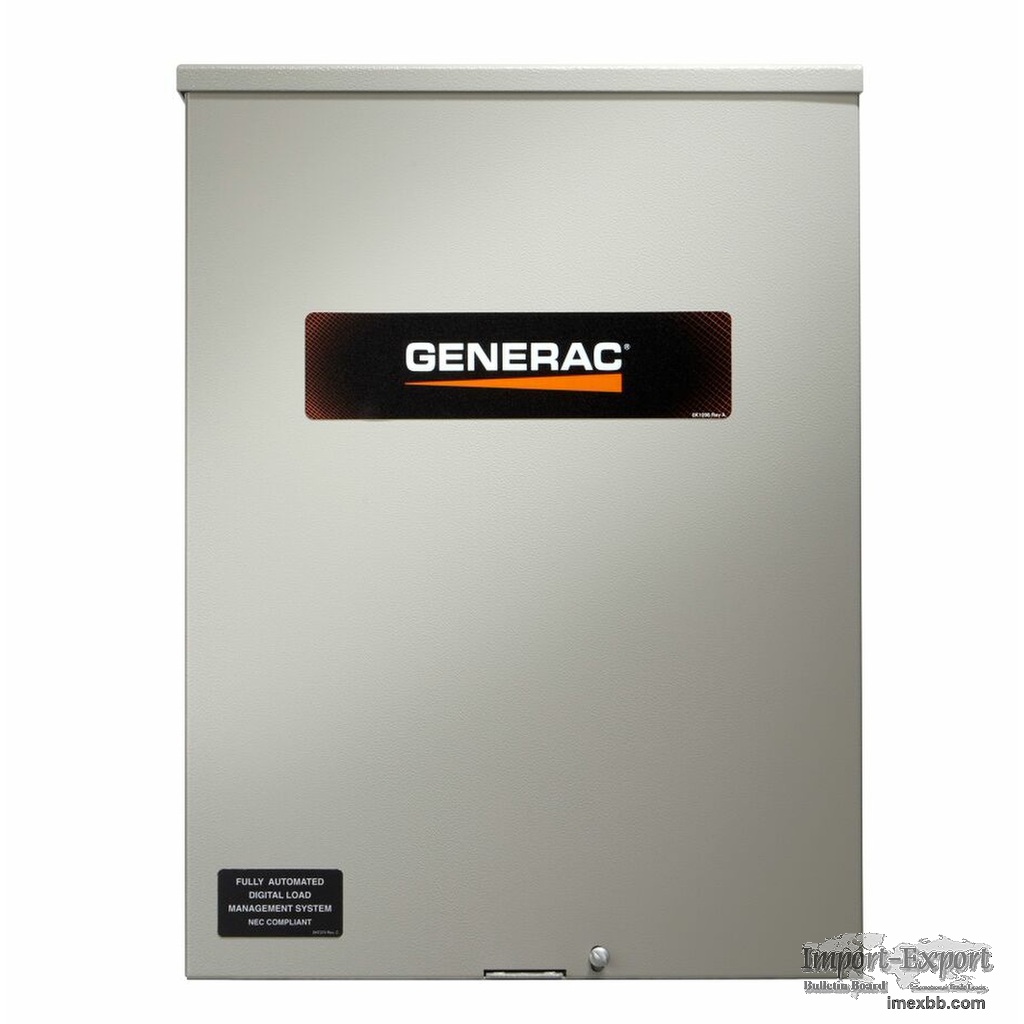 GENERAC RXSW200A3 200-AMP AUTOMATIC SMART TRANSFER SWITCH W/ POWER MANAGEME