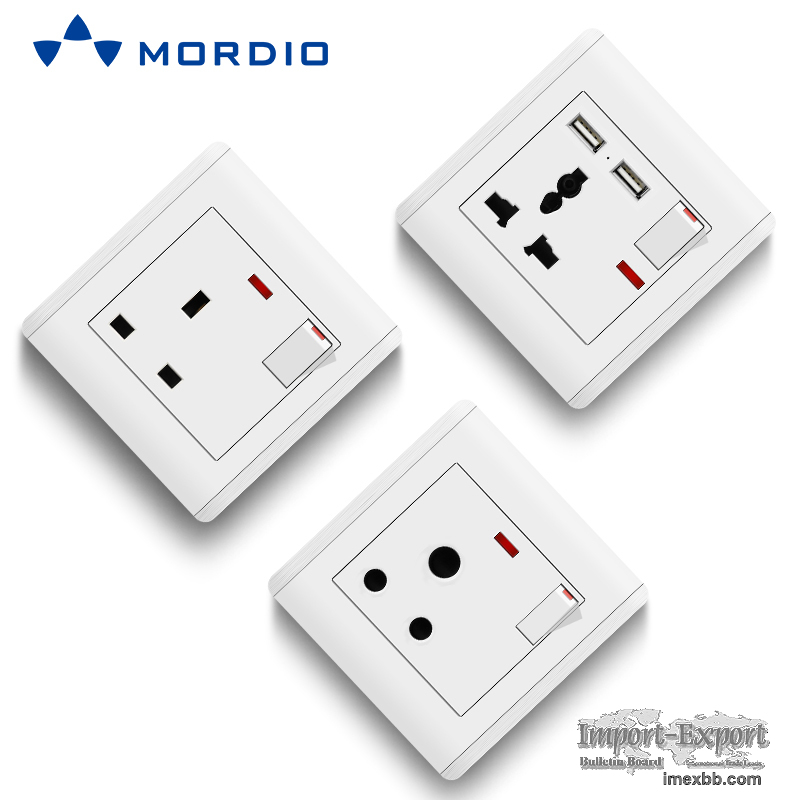 5pin Multiple Sockets with 2.1A USB Outlets