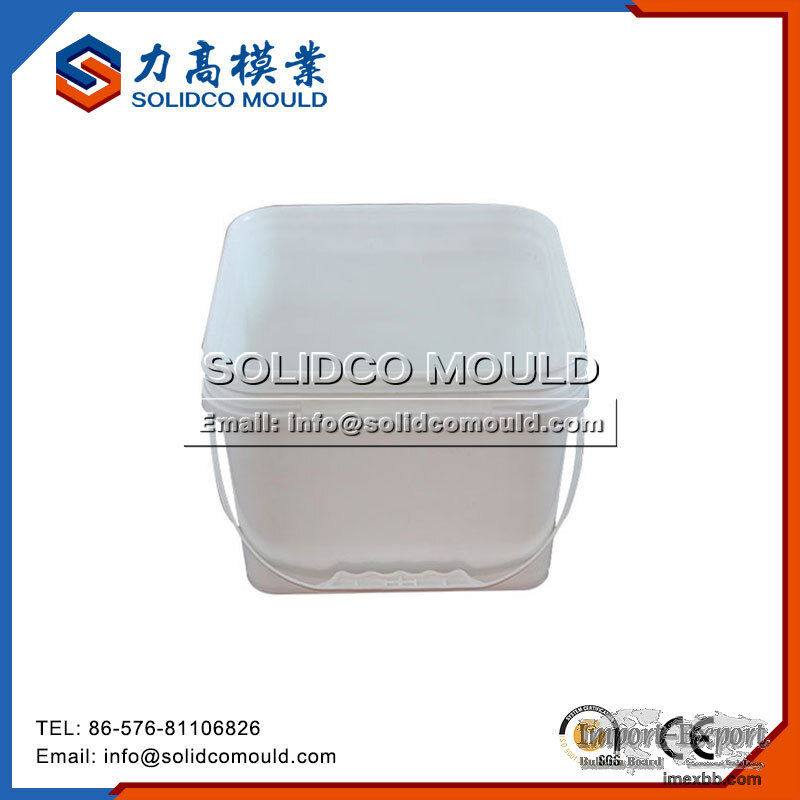 Square Paint Bucket With Lid Mould