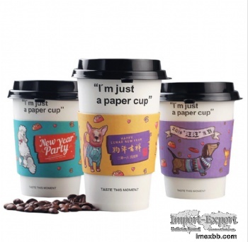 Disposable Paper Coffee Cup Wraps