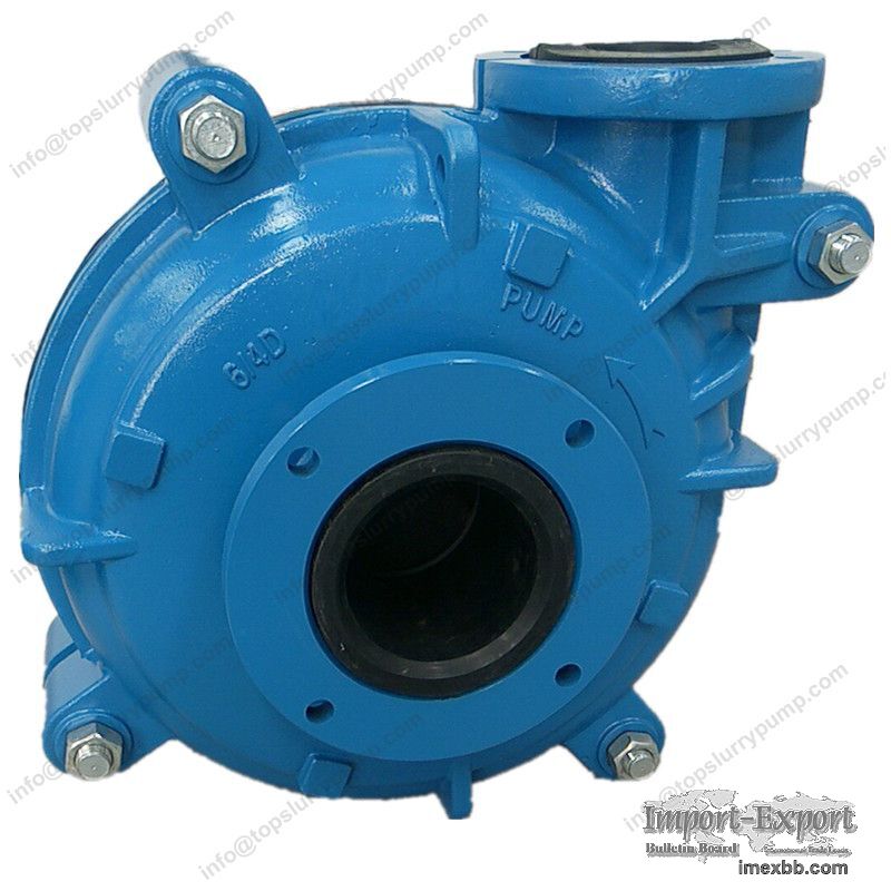 Rubber lined centrifugal ash slurry pump metal liner mine dewatering pumps