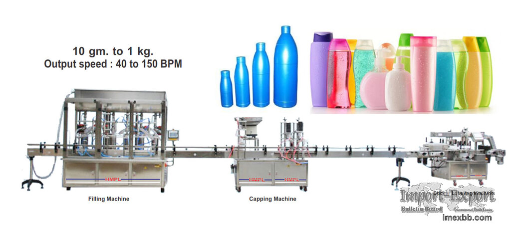 Lotion and Cream Filling Line