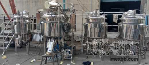 Ointment Manufacturing Plant - Cream, Lotion, Shampoo and Toothpaste