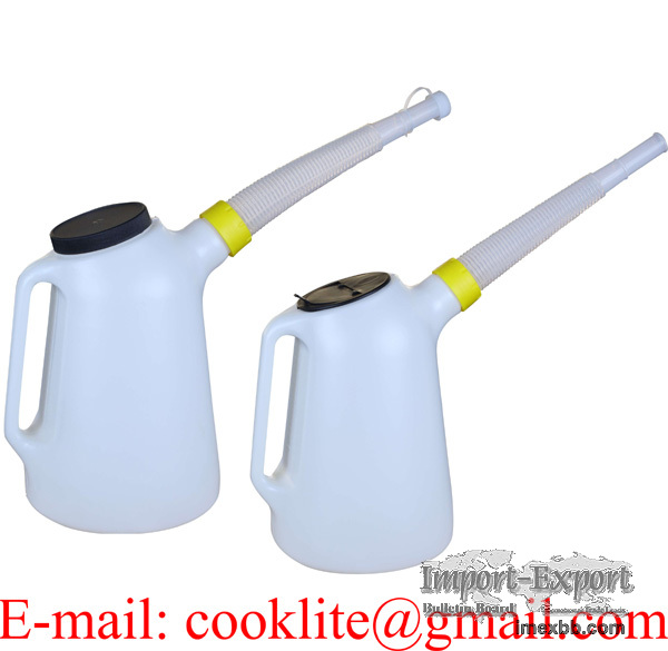 Plastikowy pojemnik do paliwa i oleju 5L plastikowa konewka z miarka