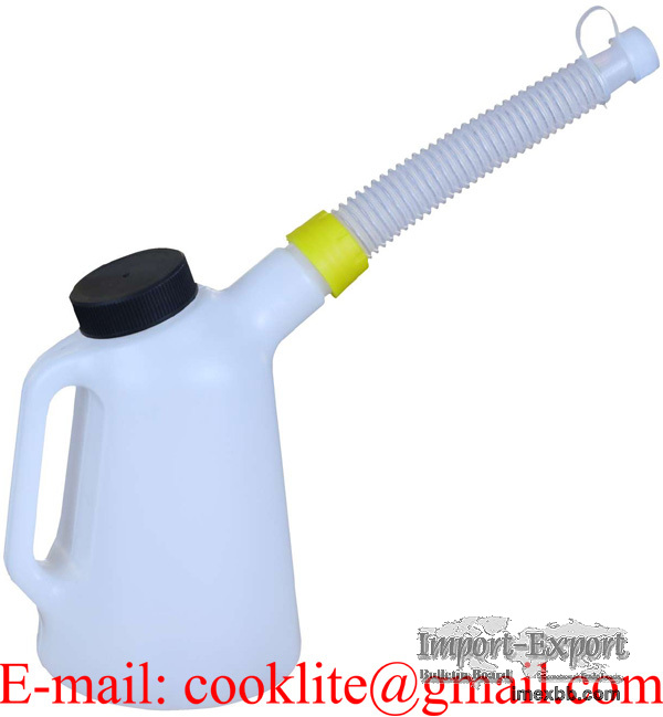 Broc plastique 1l, gradue, bec flexible