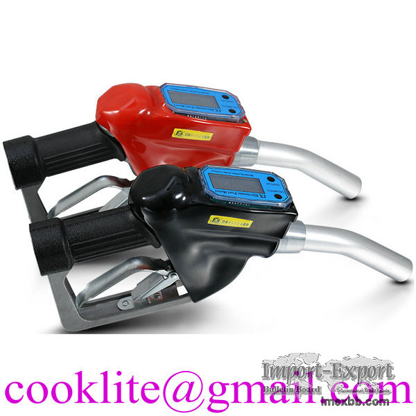 Automatic Fuel Gasoline Diesel Petrol Nozzle Gun Digital Fuel Flow Meter Li