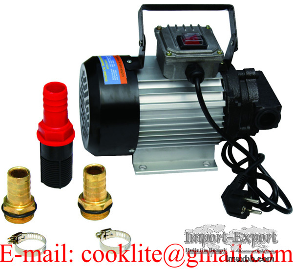 Engine oil transfer gear pump 220V AC portable self priming hydraulic 20L/M