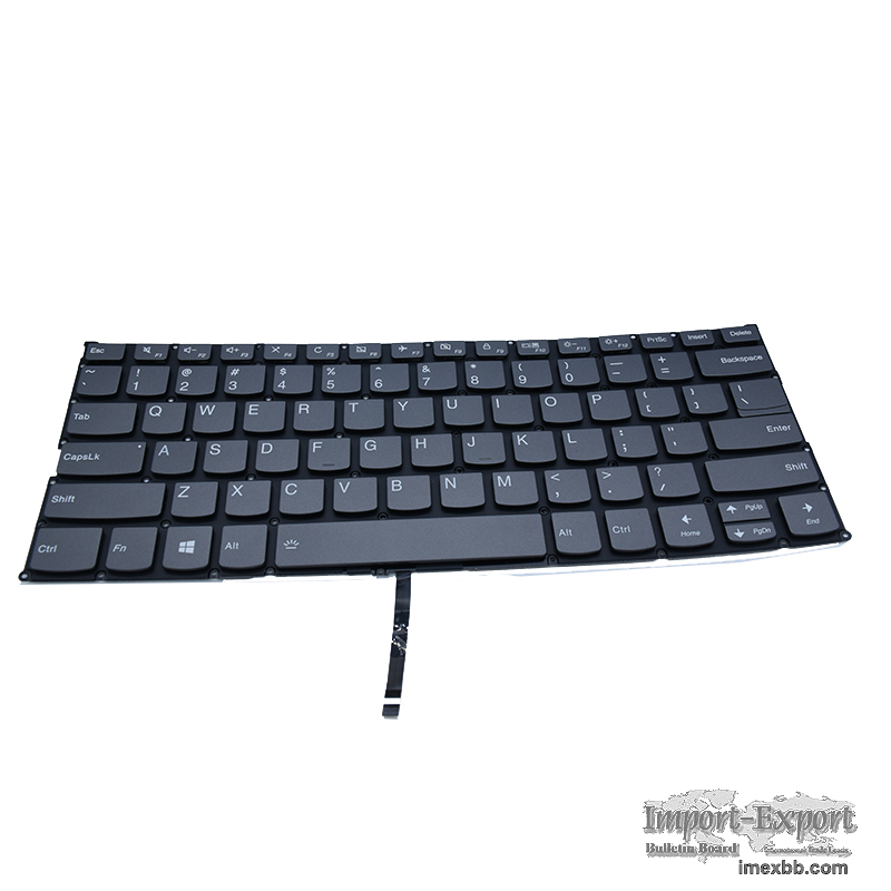 Laptop US Layout keyboard with backlight for Lenovo Yoga 730-13IKB Gray Col