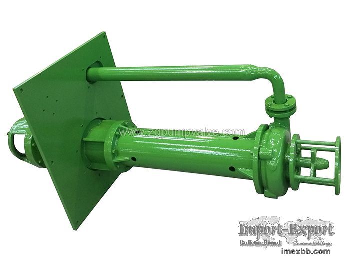 Vertical submerged slurry pump