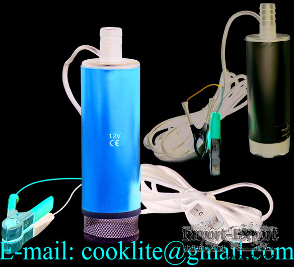 12V Mini Submersible Diesel Fuel Gas Water Oil Car Transfer Drum Pump