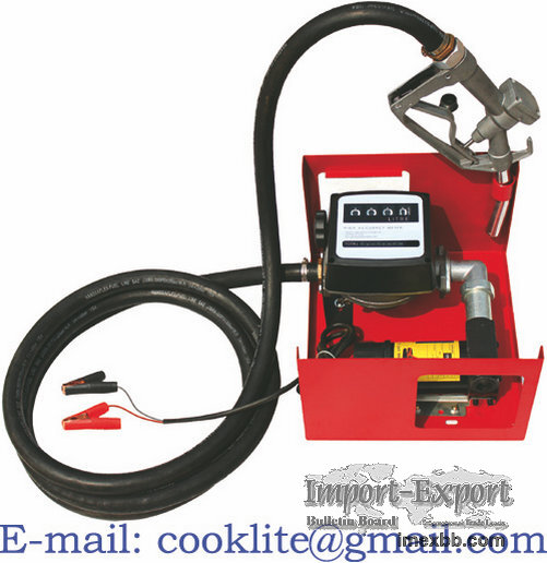 Wall-mounted Electric Diesel Fuel Dispensing Pump Kit 12/24V Mini Gas Stati