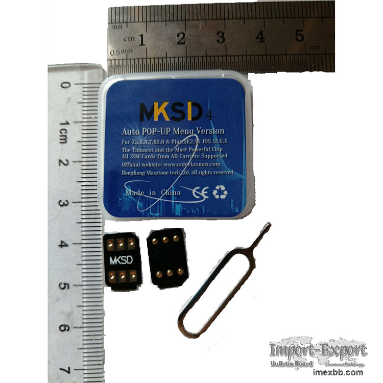 MKSD4 rsim hei card turbo unlock sim iphone iccid carrier Menu pop-up