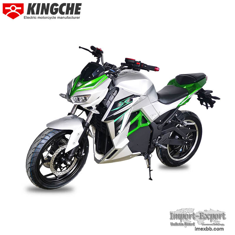 KingChe Electric Motorcycle DMS     white electric motorcycle