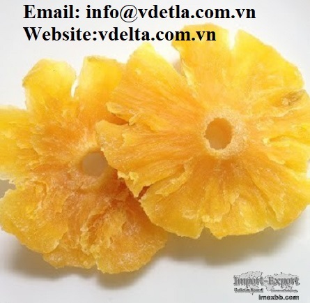 100% NAUTRAL HIGH QUALTITY SOFT DRIED PINEAPPLE FROM VIETNAM 