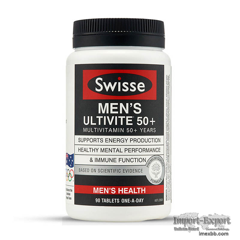 Swisse men's ultivite 50+ 90Tabs 男士复合维生素50+90片