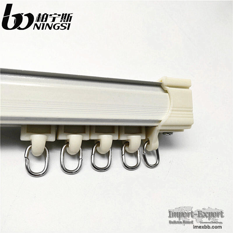 0.8mm Thickness 6m Length Aluminum Curtain Track Ceiling Mounted