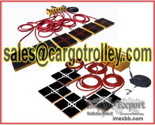 Air rollers Air Casters Air load moving systems 220,000 lbs capacity