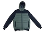 Mens Washed Cotton Padded Jacket Green Mens Winter Coats Outerwear